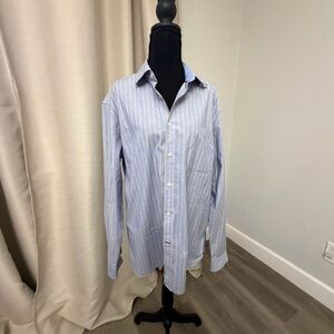Jos. A. Bank Light Blue Striped Button Down Shirt